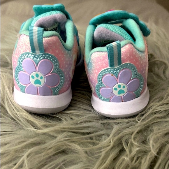 Paw Patrol Pink and Teal Kids Sneakers - Picture 2 of 3